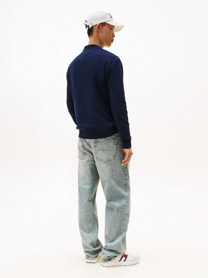 MAGLIA GIROCOLLO TOMMY JEANS DA UOMO BLU