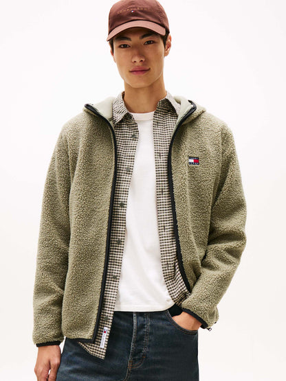 GIACCA TEDDY TOMMY JEANS DA UOMO SALVIA