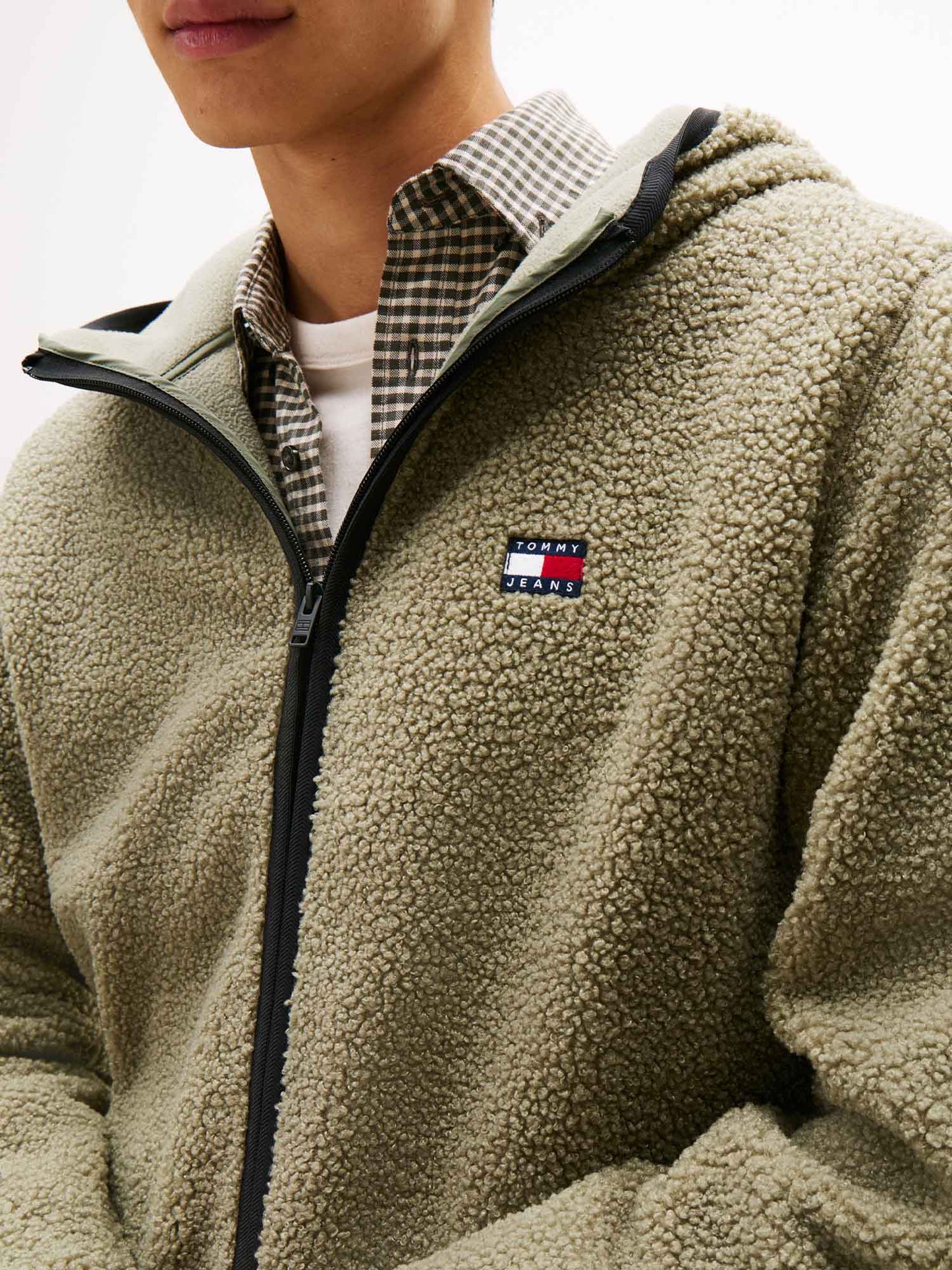 GIACCA TEDDY TOMMY JEANS DA UOMO SALVIA