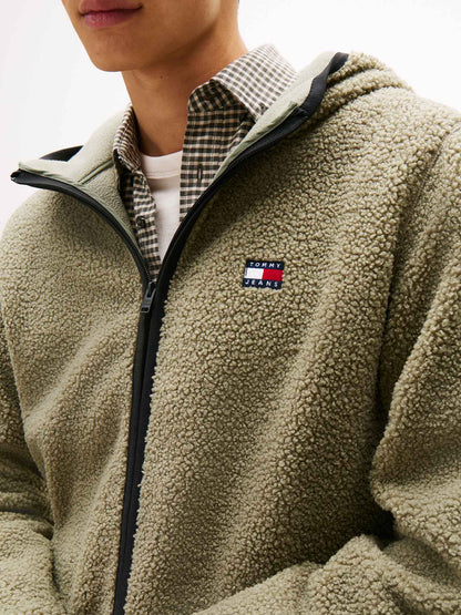 GIACCA TEDDY TOMMY JEANS DA UOMO SALVIA