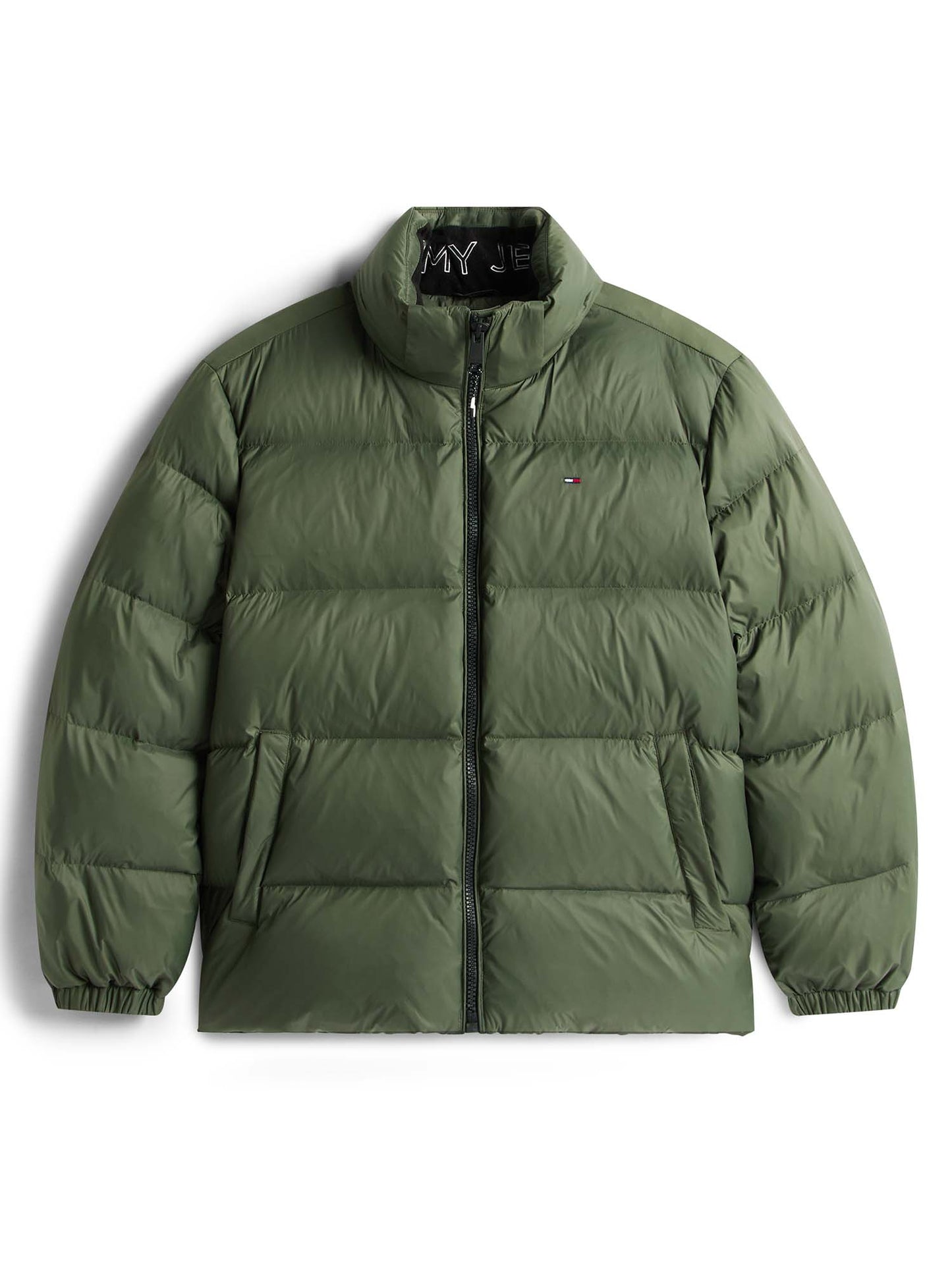 PIUMINO IDROREPELLENTE CON CAPPUCCIO TOMMY JEANS DA UOMO VERDE