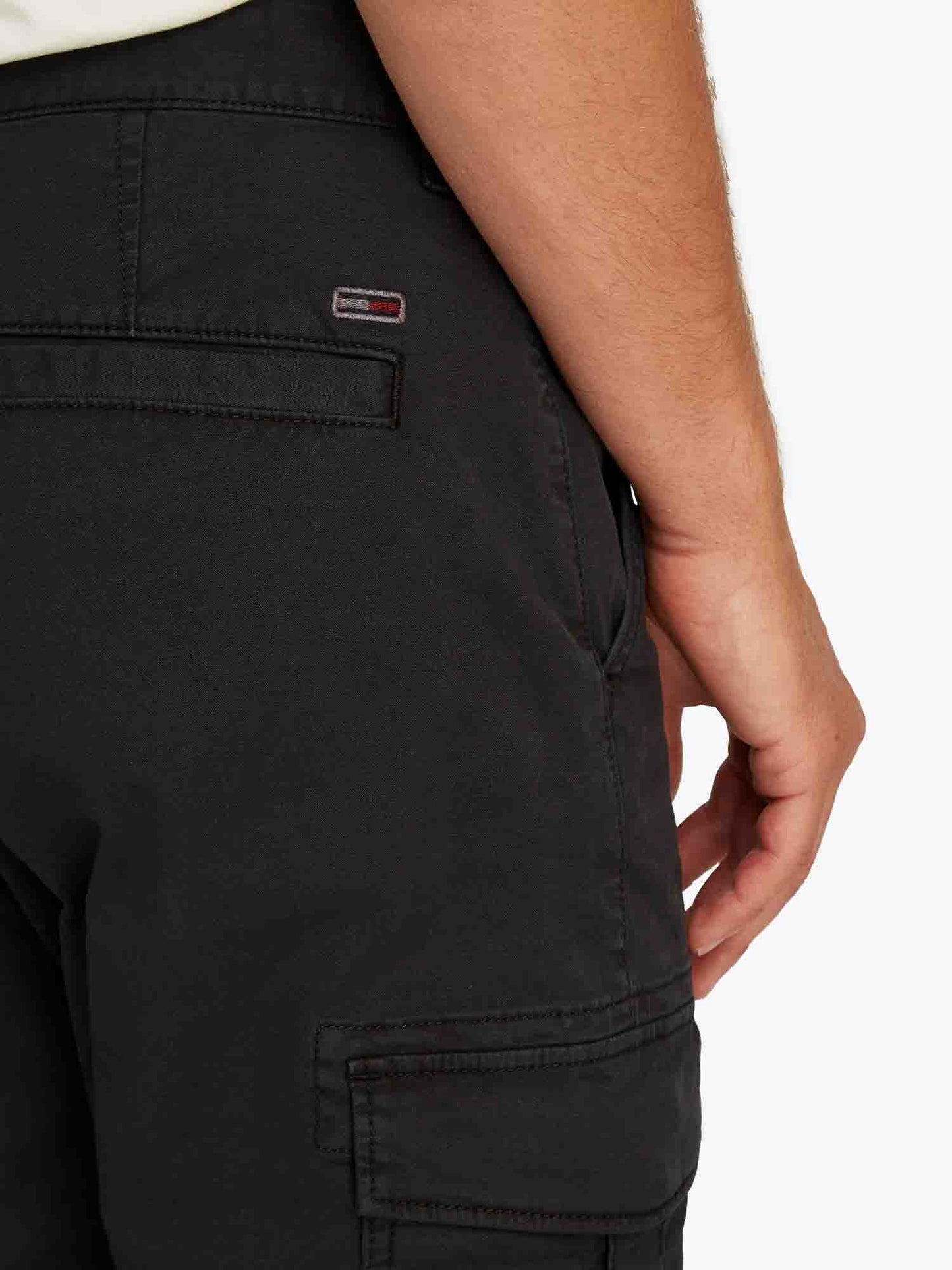 PANTALONE AUSTIN CARGO TOMMY JEANS UOMO NERO