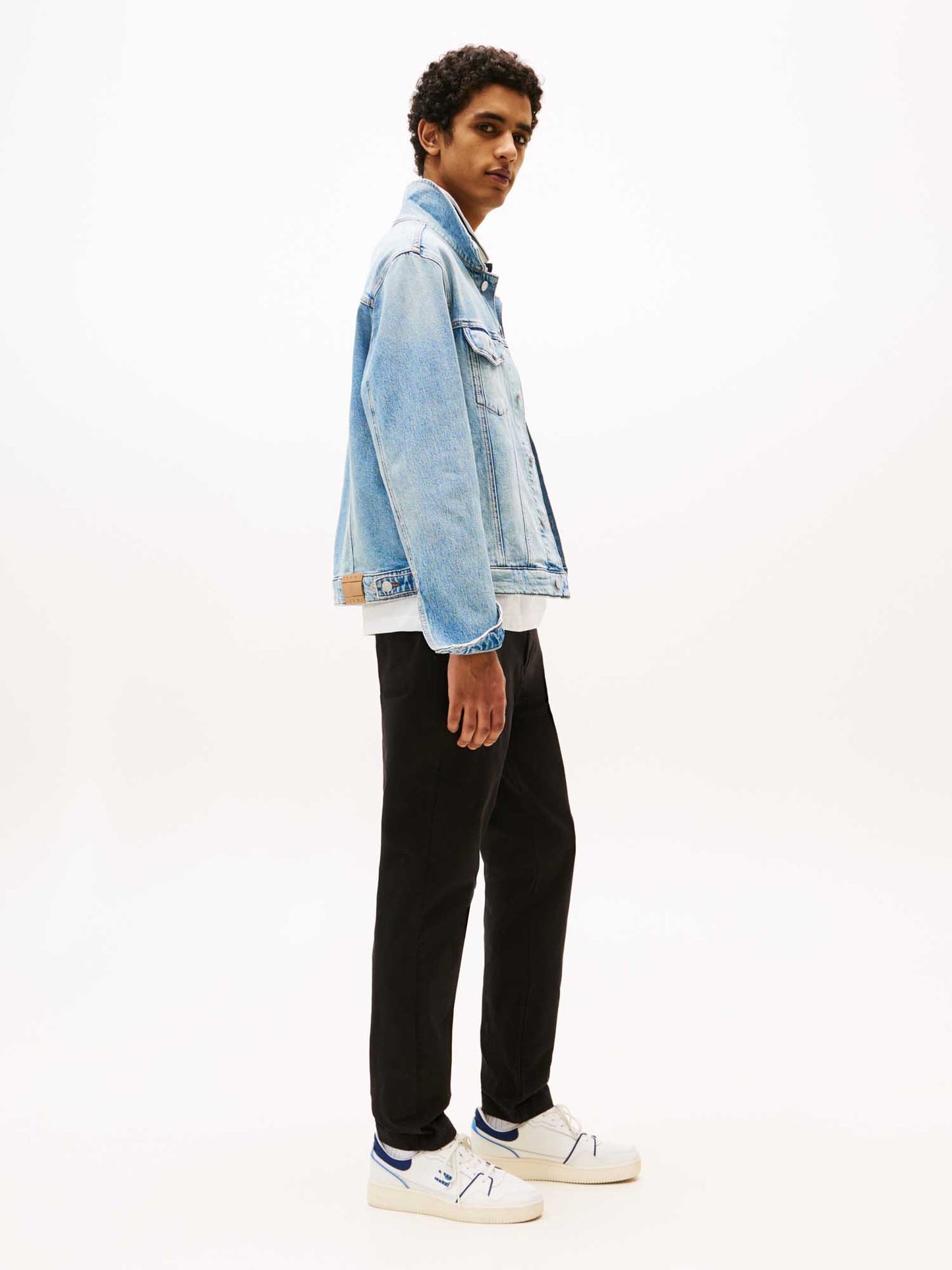 PANTALONI CHINO AUSTIN TOMMY JEANS DA UOMO NERO