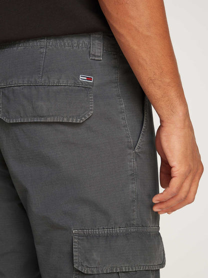 PANTALONE RYAN CARGO TOMMY JEANS UOMO NERO
