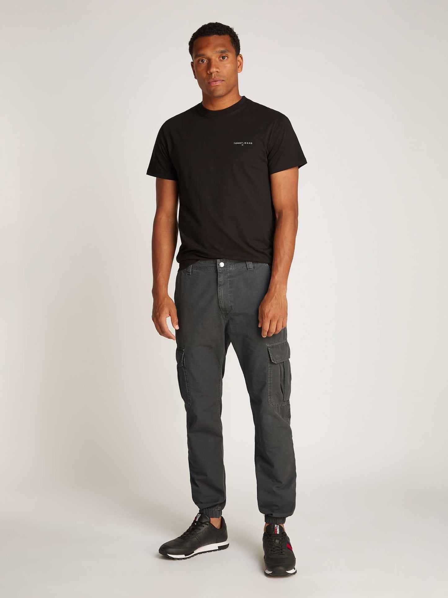 PANTALONE RYAN CARGO TOMMY JEANS UOMO NERO