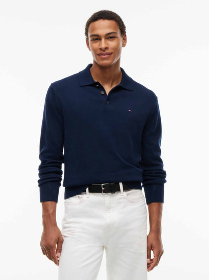 Tommy Hilfiger Slim Essential Polo, maglia da uomo blu
