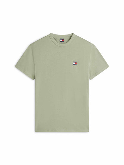 Tommy Hilfiger Tommy Jeans Badge Tee, t-shirt maniche corte da uomo verde