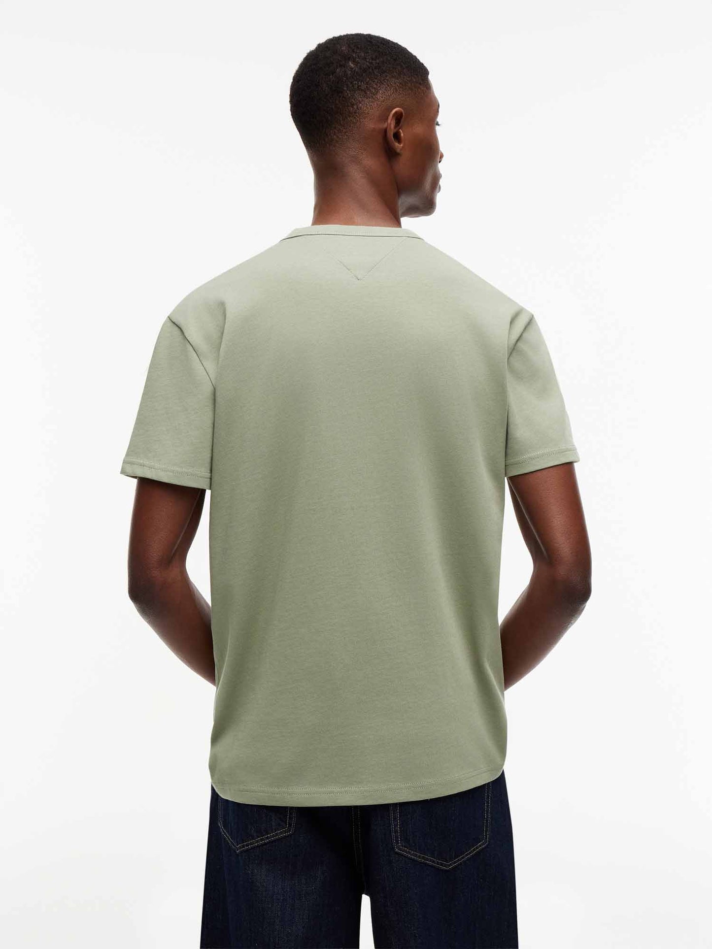 Tommy Hilfiger Tommy Jeans Badge Tee, t-shirt maniche corte da uomo verde
