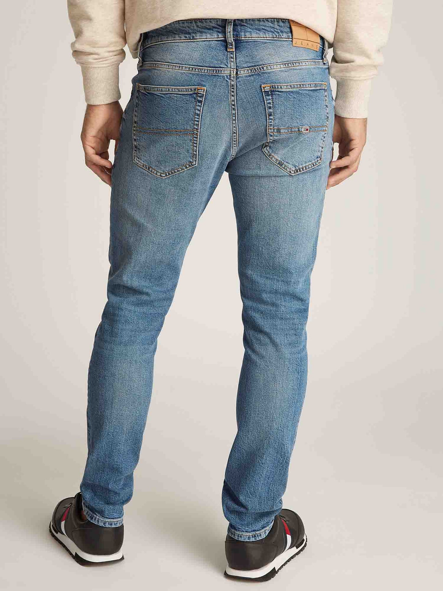 DENIM AUSTIN SLIM TAPPARED TOMMY JEANS UOMO JEANS CHIARO