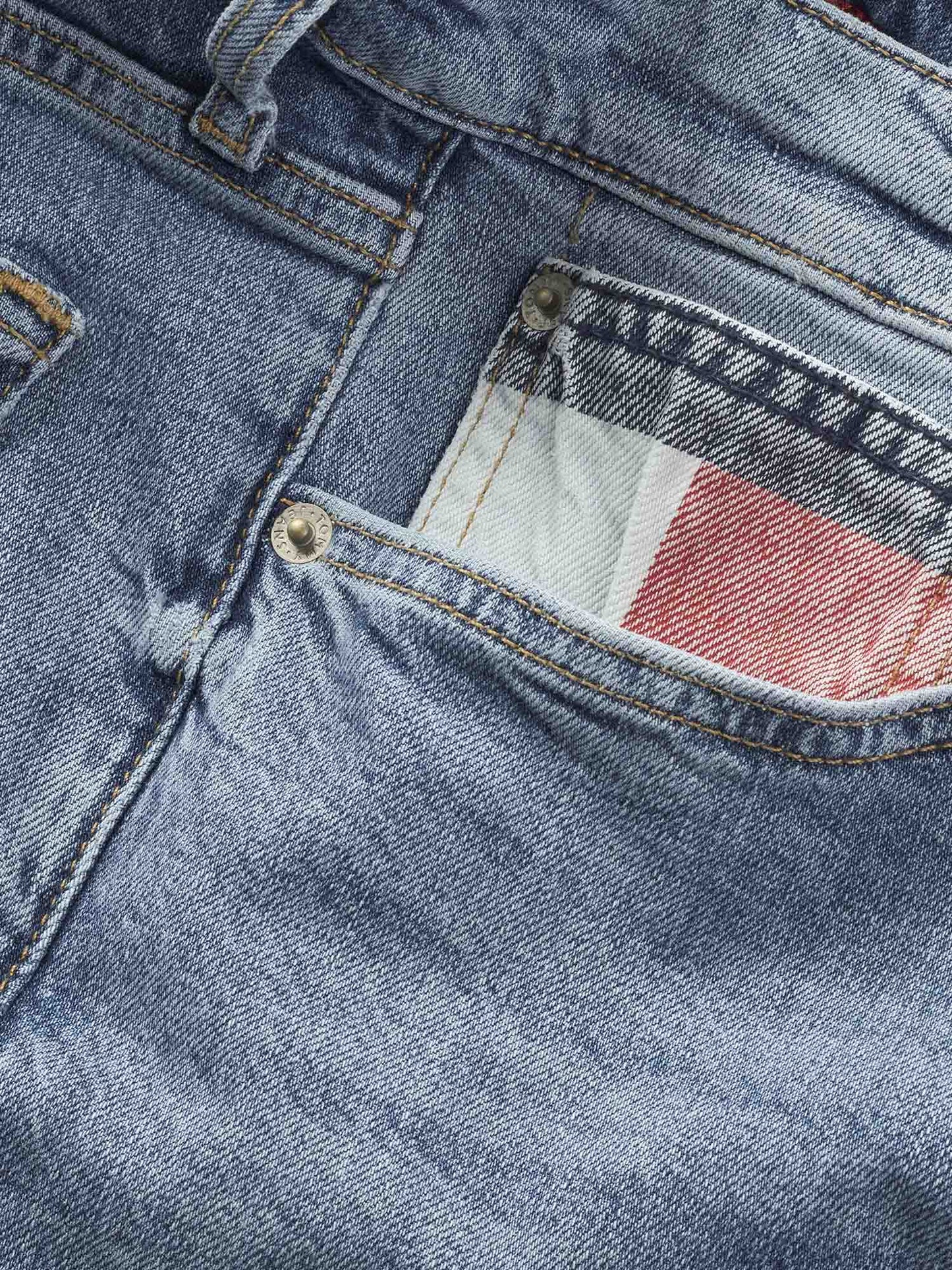 DENIM AUSTIN SLIM TAPPARED TOMMY JEANS UOMO JEANS CHIARO