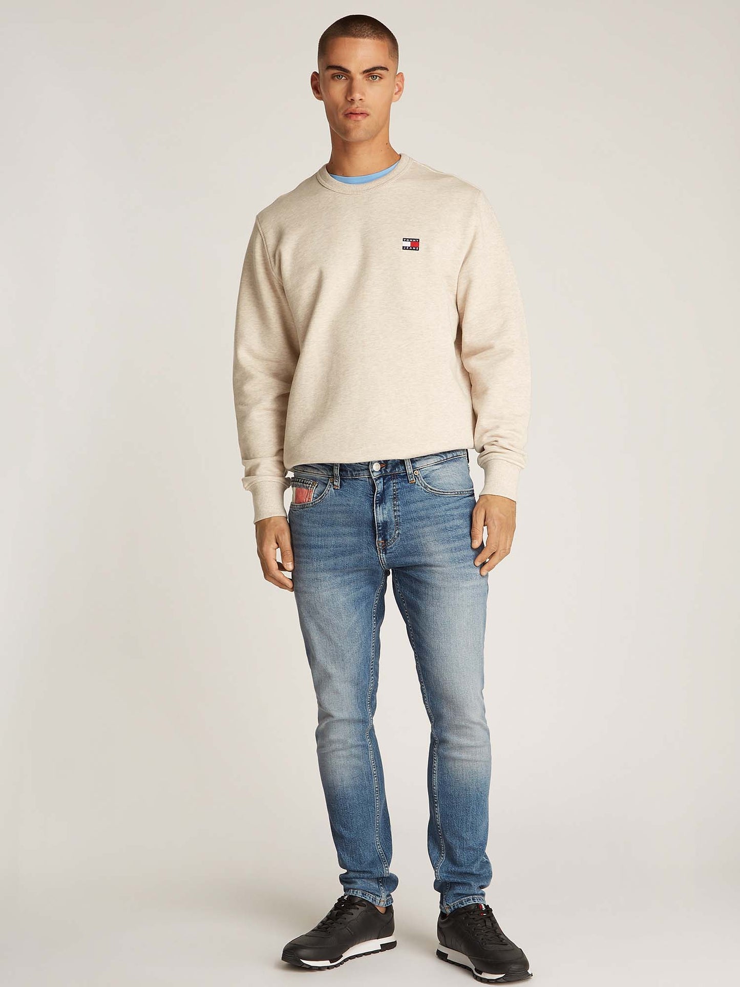 DENIM AUSTIN SLIM TAPPARED TOMMY JEANS UOMO JEANS CHIARO
