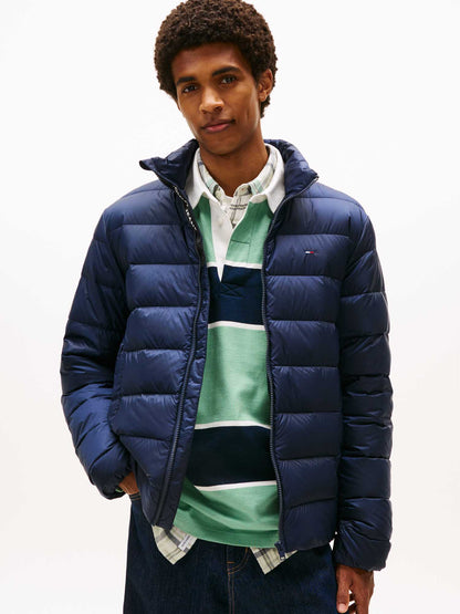 Giubbotto trapuntato Tommy Jeans da uomo in nylon blu