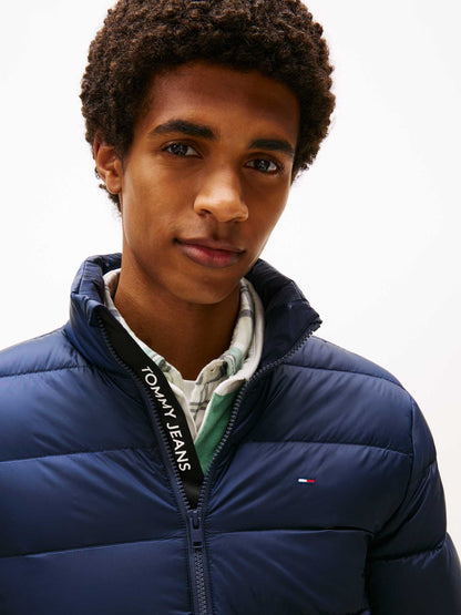Giubbotto trapuntato Tommy Jeans da uomo in nylon blu