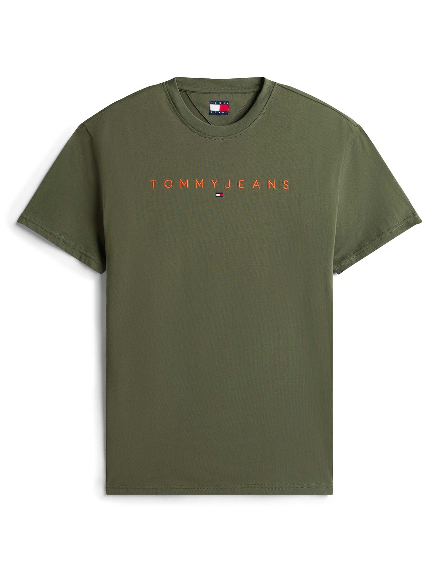 T-SHIRT LOGO LINEARE TOMMY JEANS DA UOMO VERDE