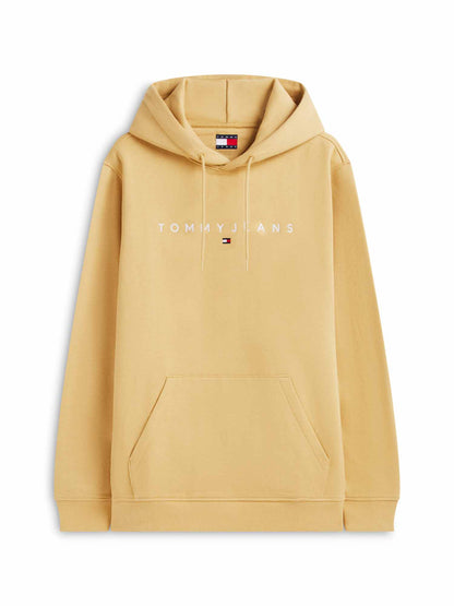 Tommy Hilfiger Tommy Jeans Linear H, felpa da uomo beige