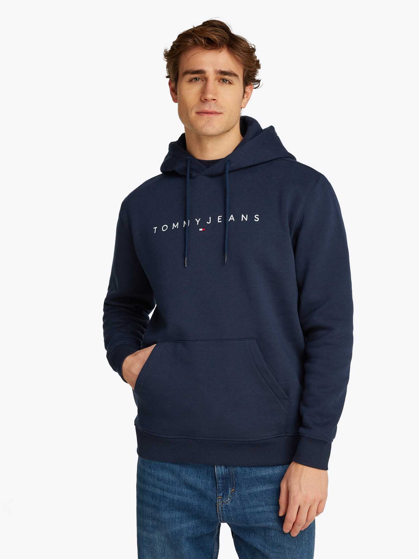 FELPA CON CAPPUCCIO TOMMY JEANS UOMO BLU