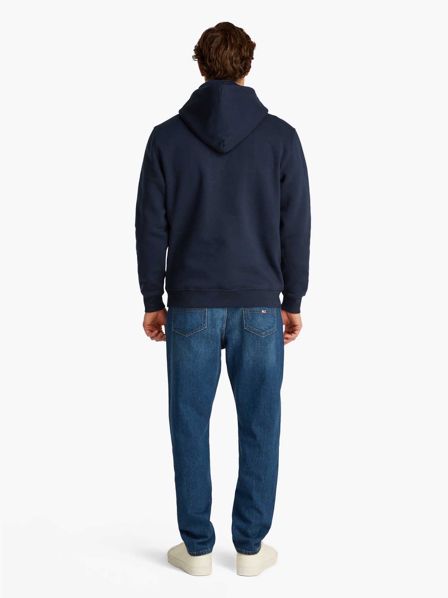 FELPA CON CAPPUCCIO TOMMY JEANS UOMO BLU