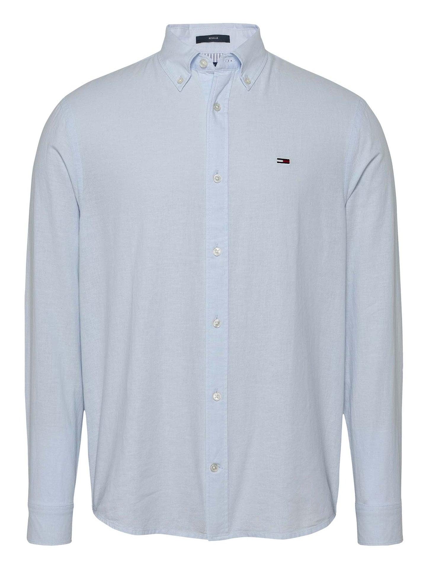 CAMICIA REGULAR LINEN TOMMY JEANS UOMO CELESTE