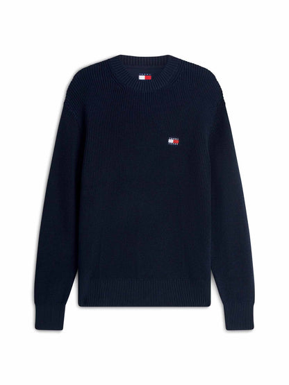 Tommy Hilfiger Tommy Jeans Badge, maglia da uomo blu