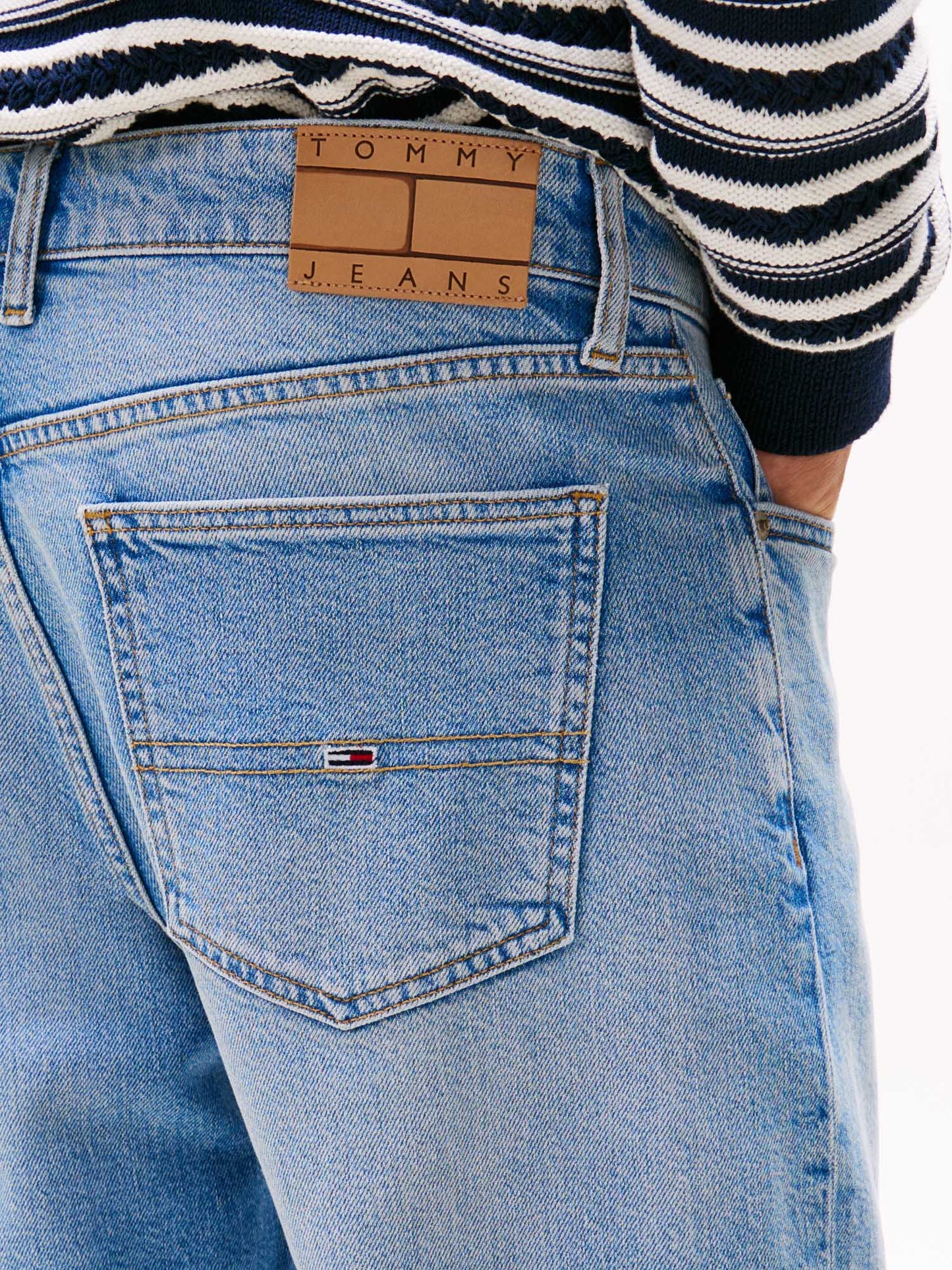 JEANS ISAAC TOMMY JEANS DA UOMO DENIM CHIARO