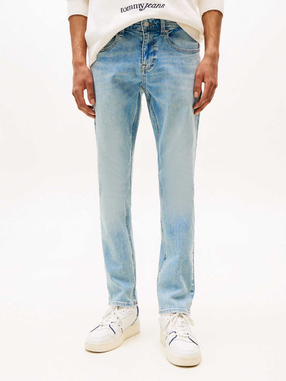 JEANS SCANTON SLIM TOMMY JEANS DA UOMO DENIM CHIARO