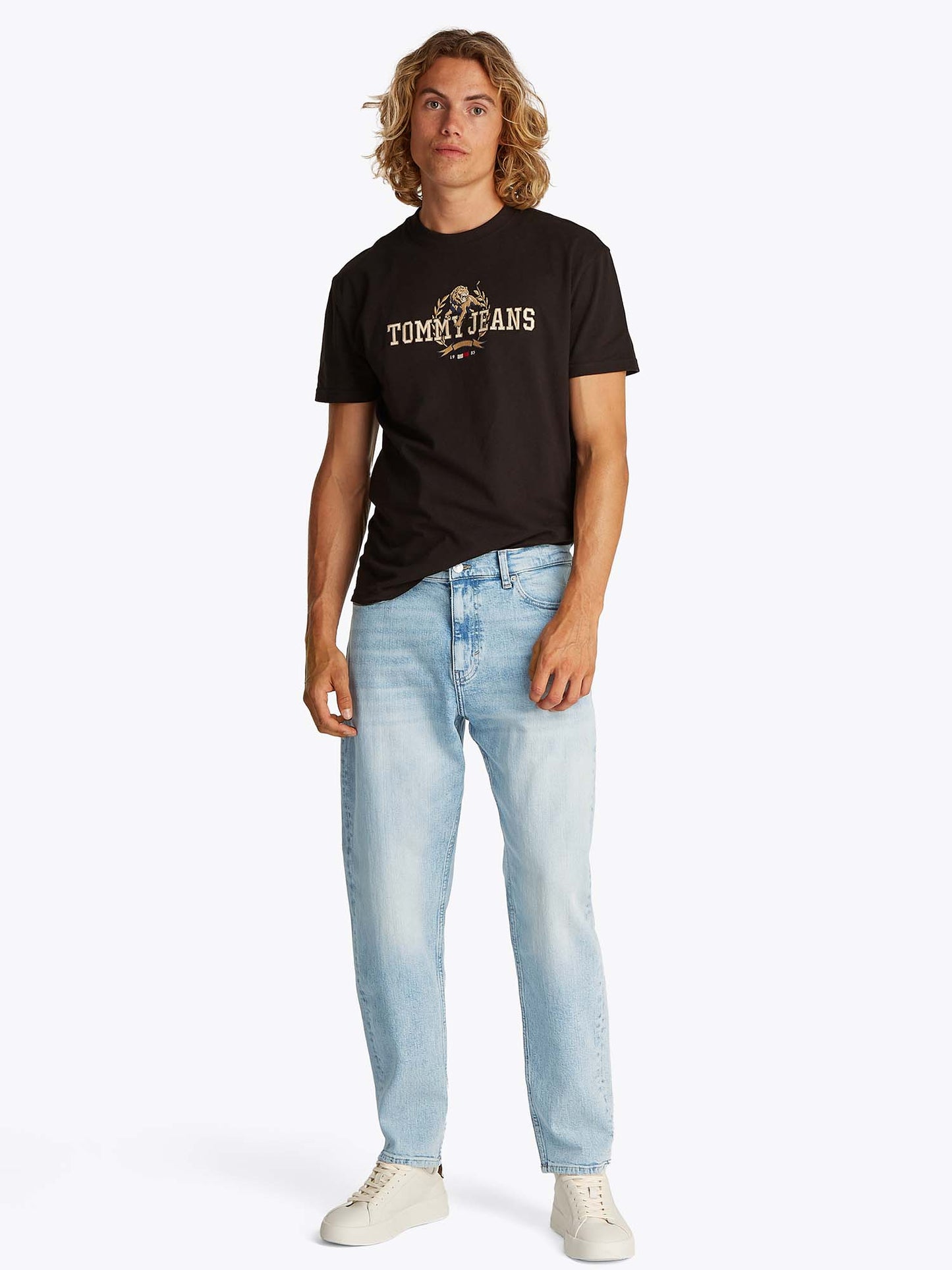 DENIM ISAAC RELAXED TOMMY JEANS UOMO JEANS CHIARO