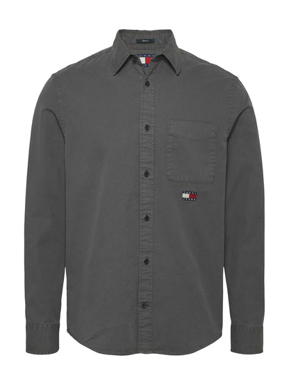 CAMICIA WASHED TOMMY JEANS UOMO NERO