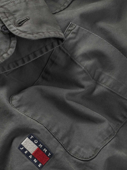 CAMICIA WASHED TOMMY JEANS UOMO NERO