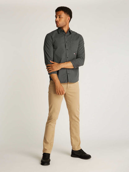 CAMICIA WASHED TOMMY JEANS UOMO NERO