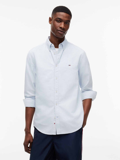 Tommy Hilfiger Oxford, camicia da uomo azzurra