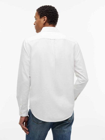Tommy Hilfiger Tommy Jeans Oxford, camicia da uomo bianca