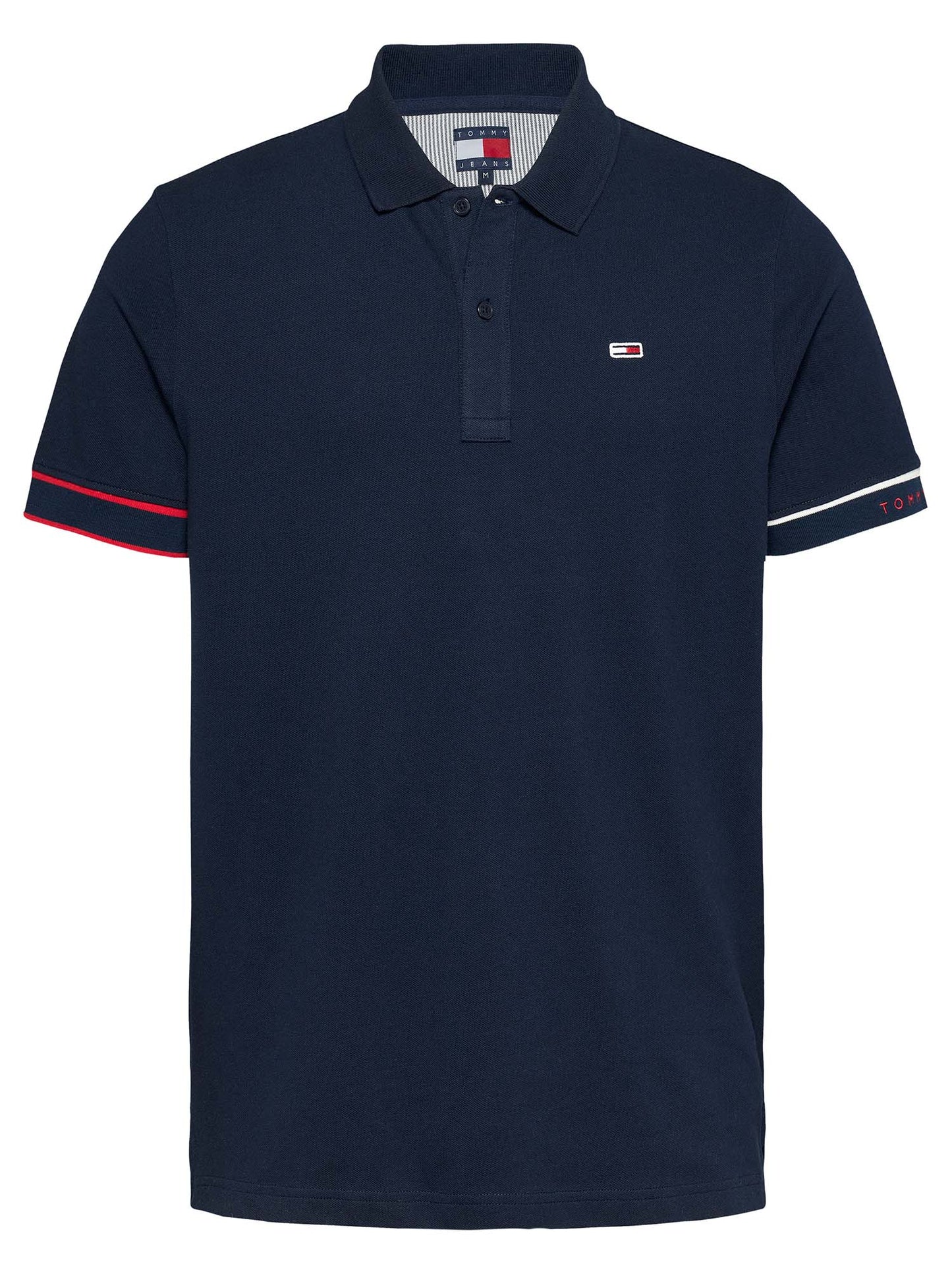 POLO SLIM FLAG TOMMY JEANS UOMO BLU