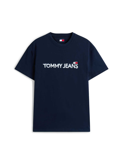 T-SHIRT REG BADGE TOMMY JEANS UOMO BLU