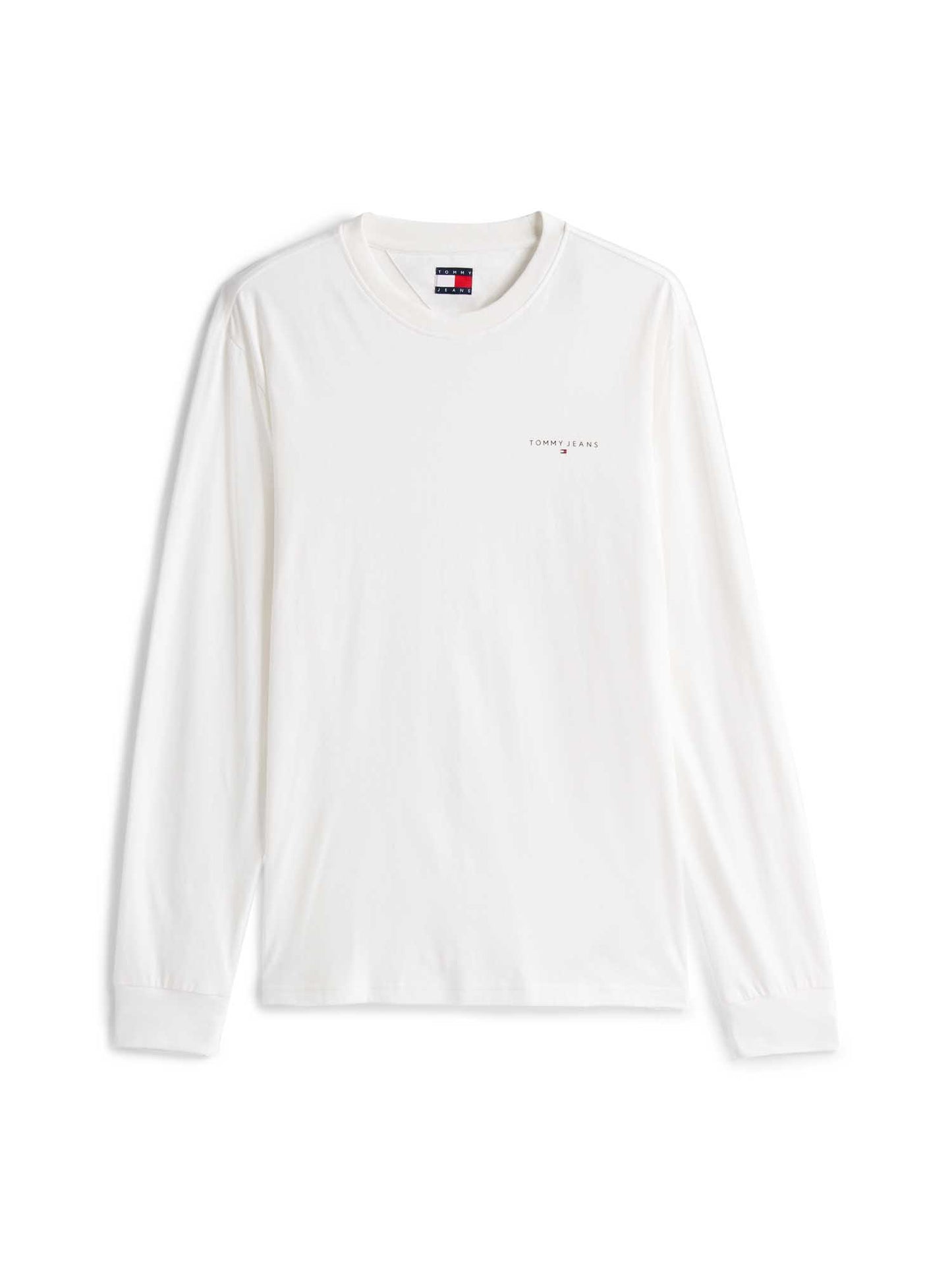 MAGLIA SLIM FIT MANICA LUNGA TOMMY JEANS UOMO BIANCO