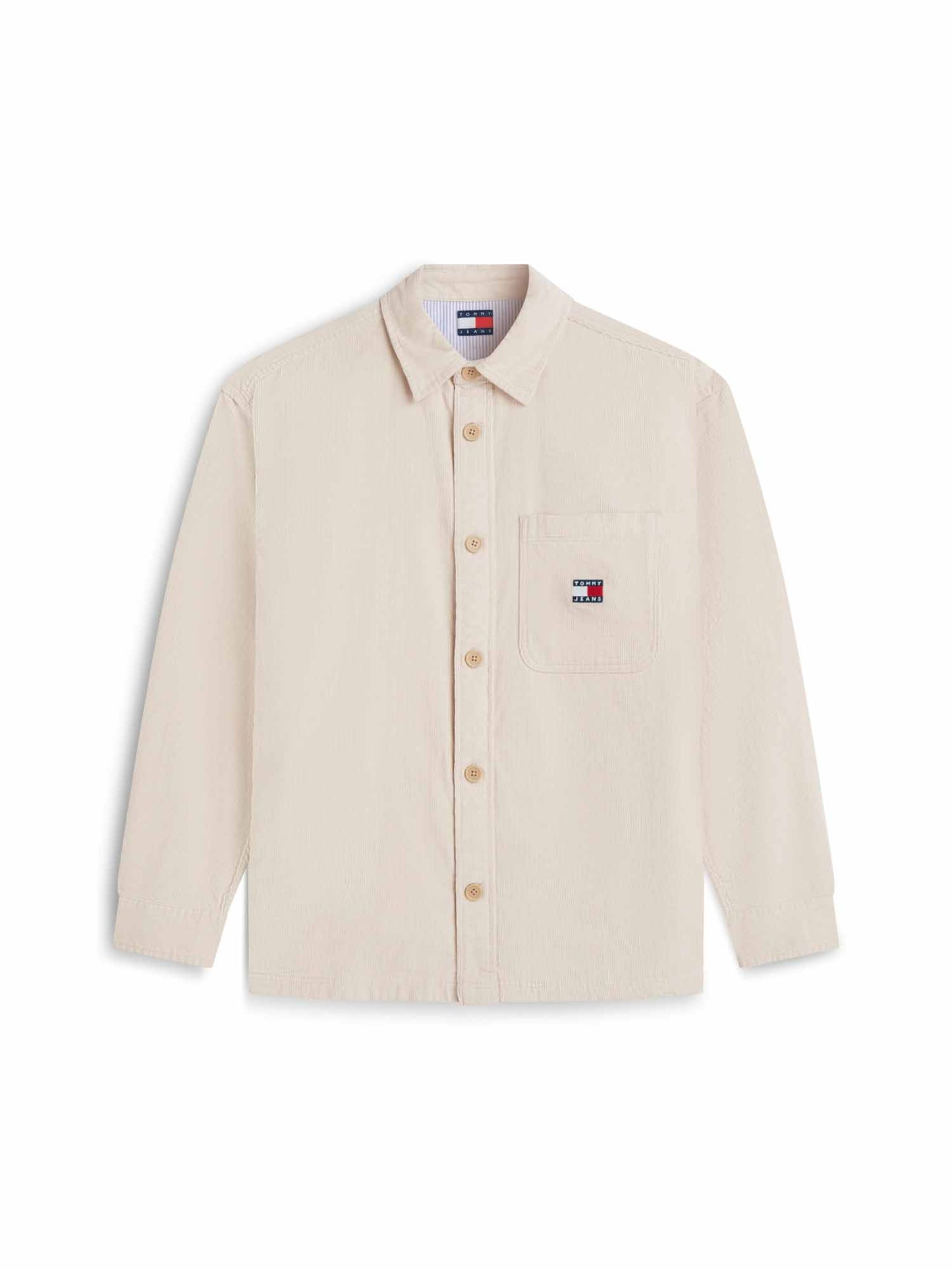 Tommy Hilfiger Brick Cord Overshirt, camicia da uomo beige