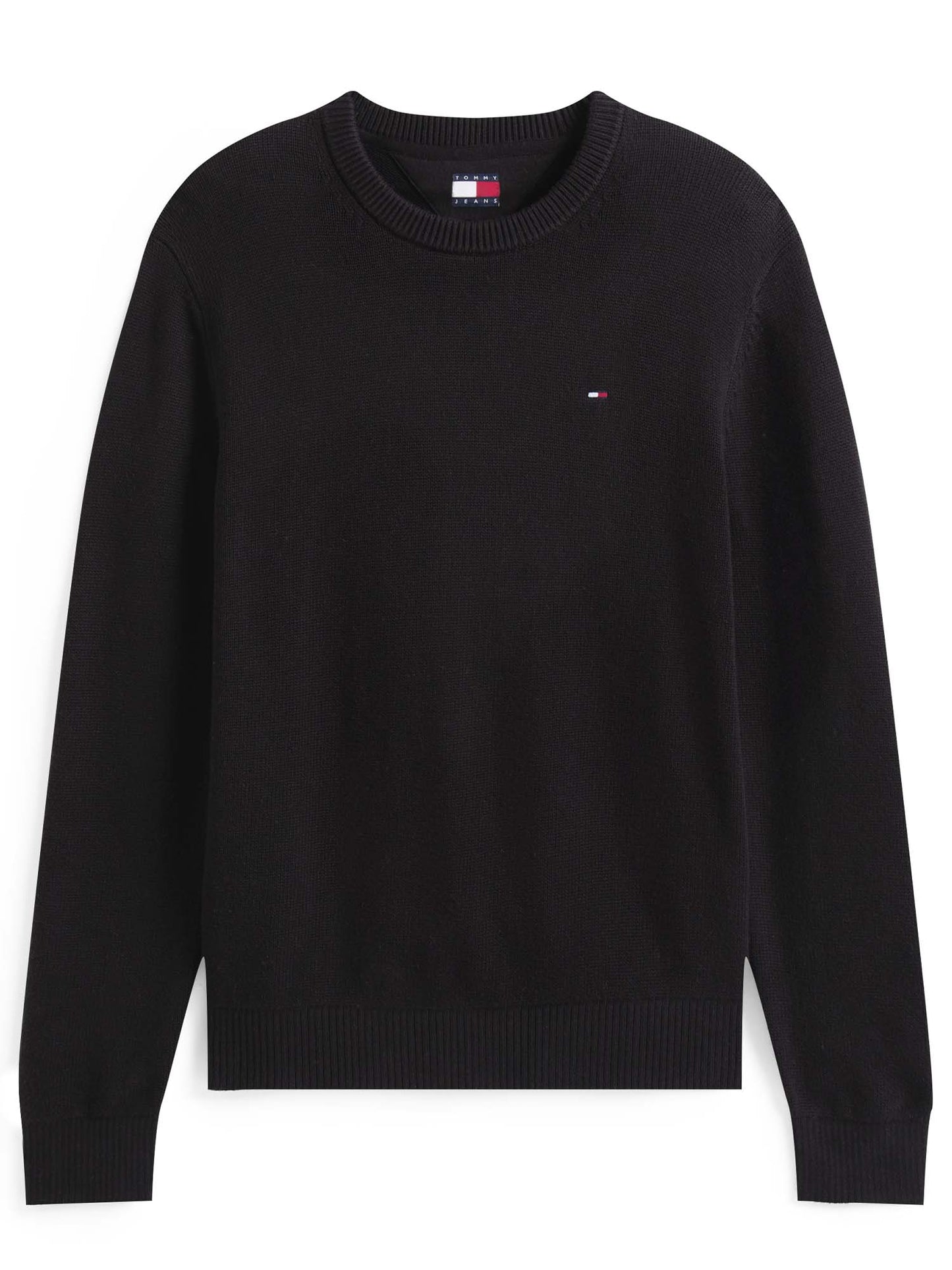 PULLOVER SLIM TOMMY JEANS DA UOMO NERO