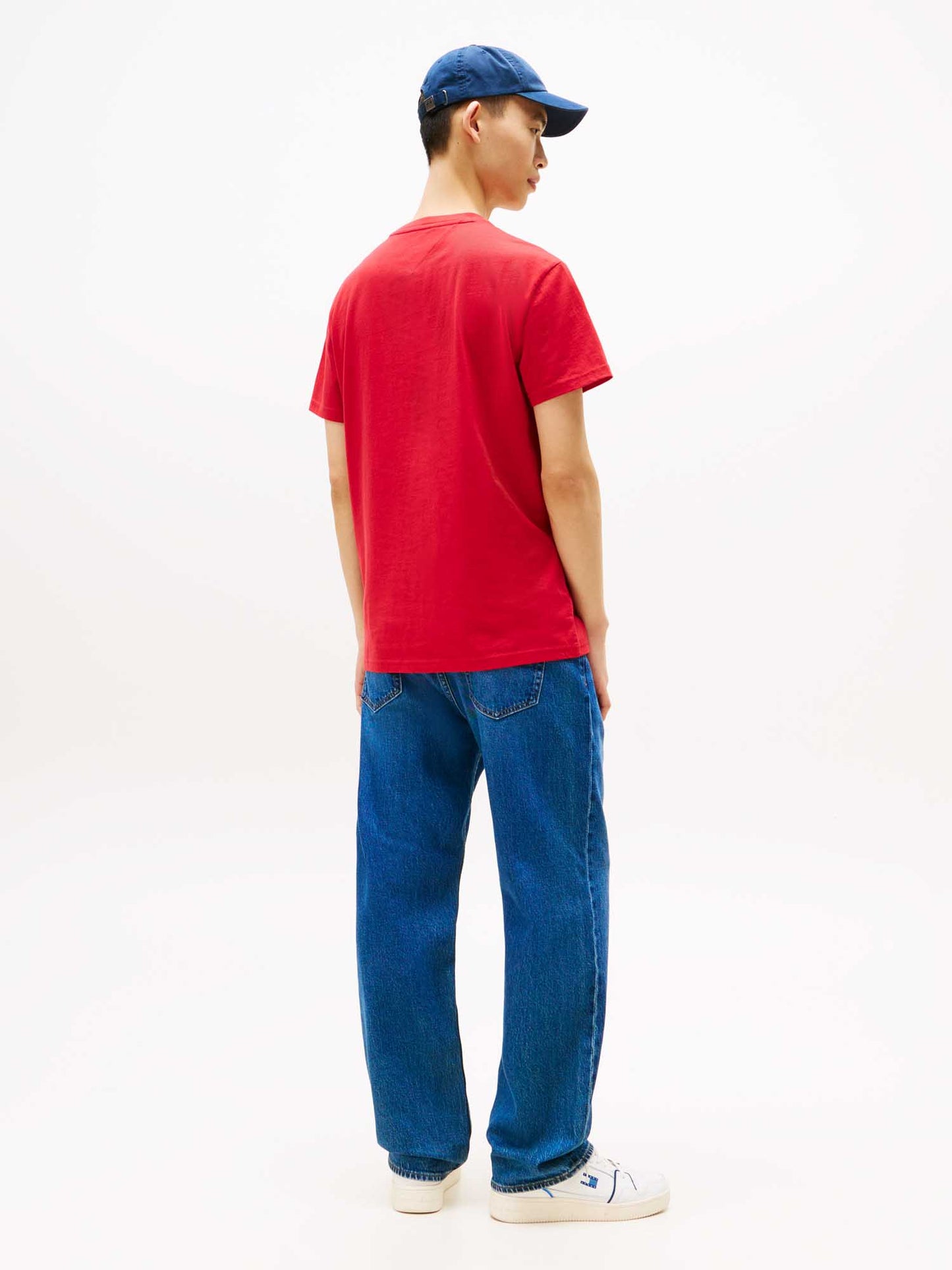 T-SHIRT REGULAR FLAG TOMMY JEANS DA UOMO ROSSO