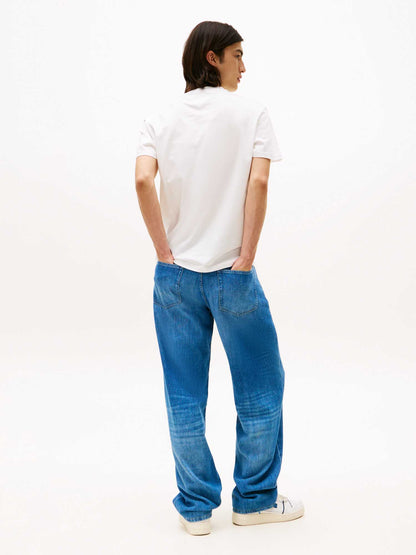 T-SHIRT A MANICHE CORTE TOMMY JEANS UOMO BIANCO
