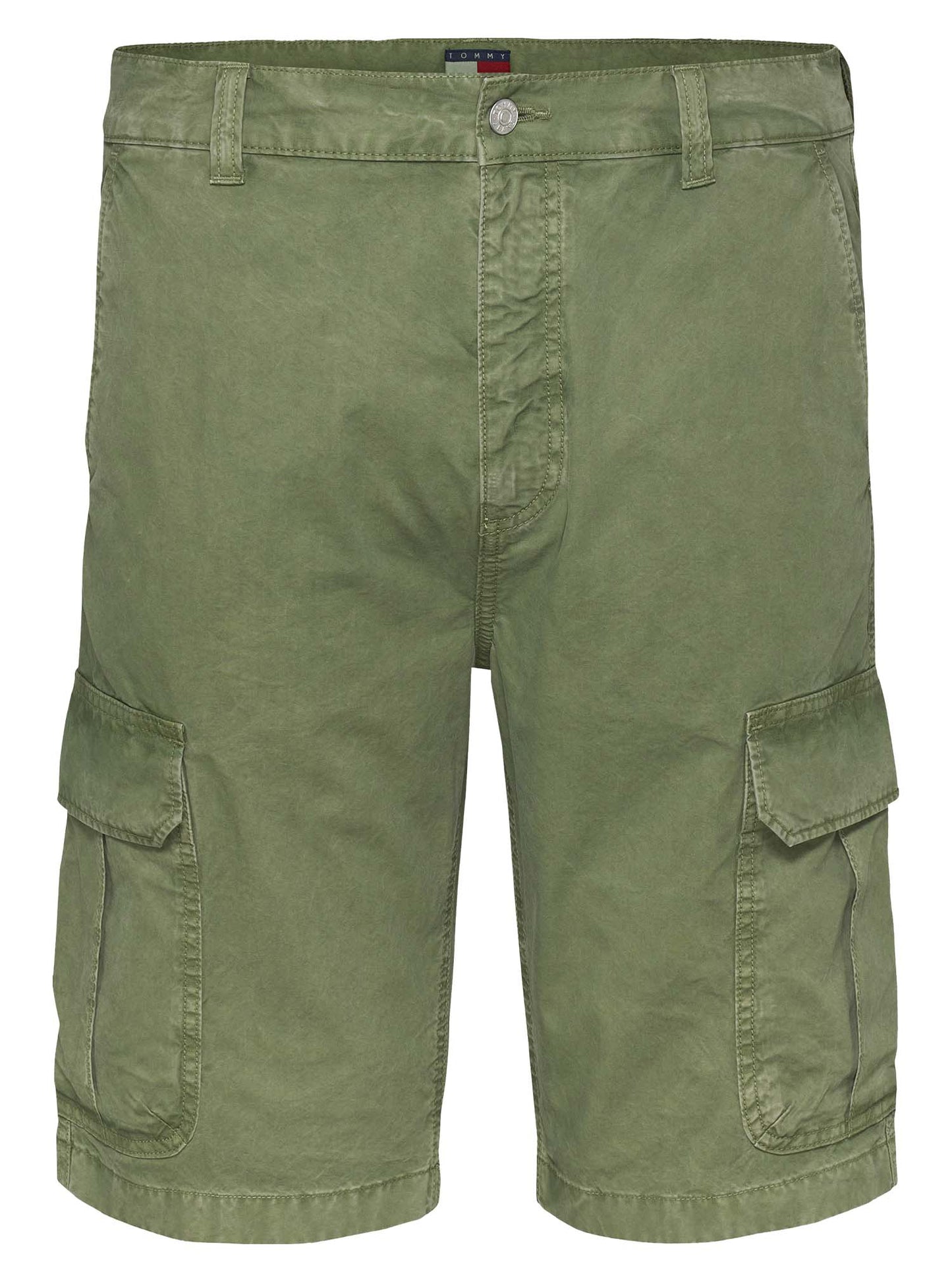 SHORT CARGO IN TWILL TOMMY JEANS UOMO VERDE MILITARE