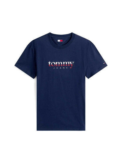 T-SHIRT LOGO TOMMY JEANS DA UOMO BLU