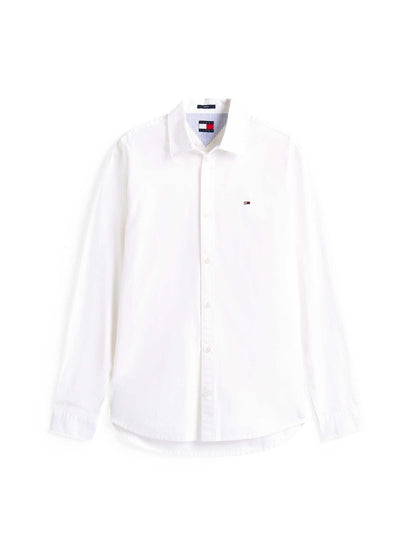 CAMICIA POPLIN TOMMY JEANS DA UOMO BIANCO