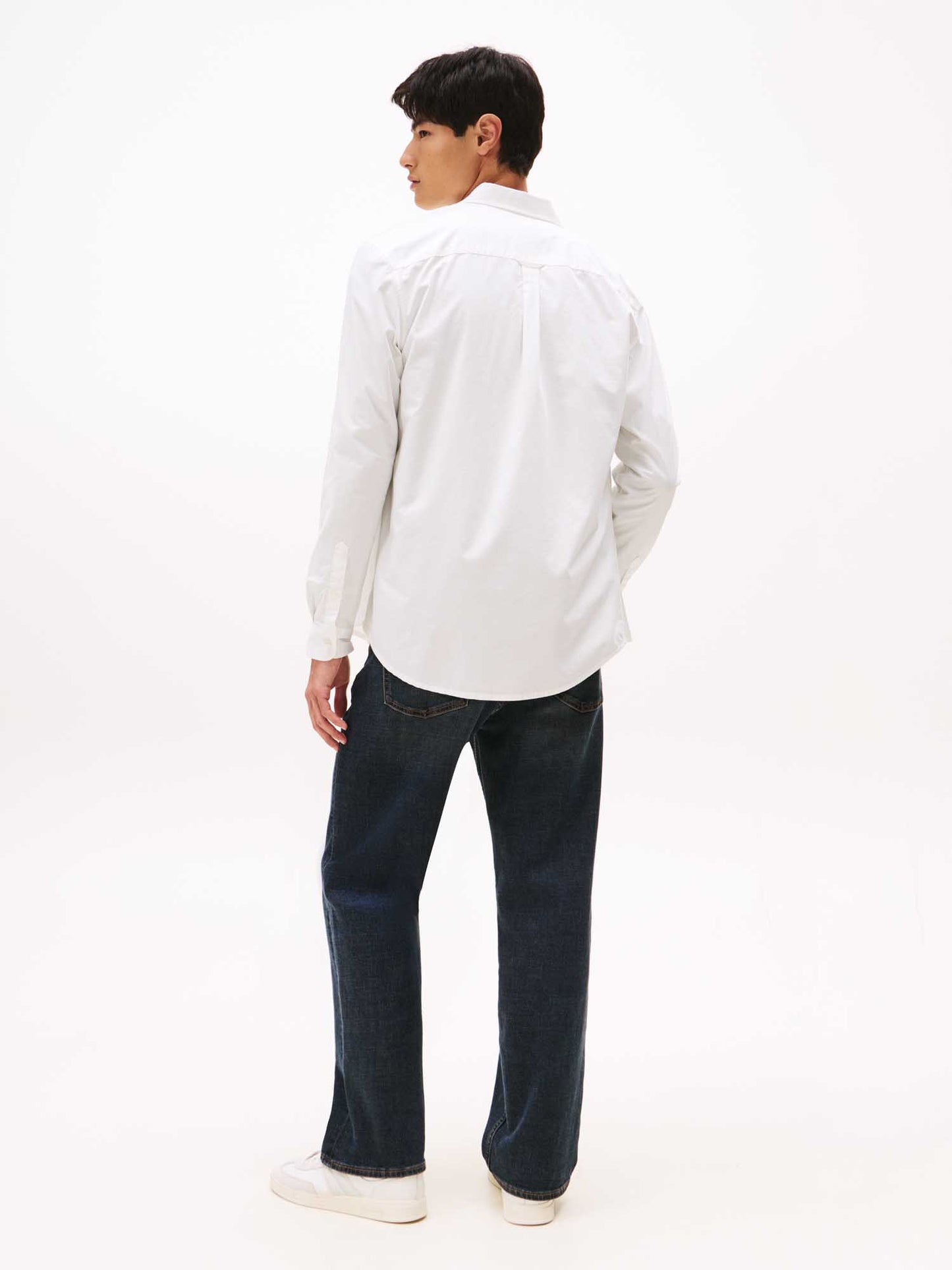 CAMICIA POPLIN TOMMY JEANS DA UOMO BIANCO