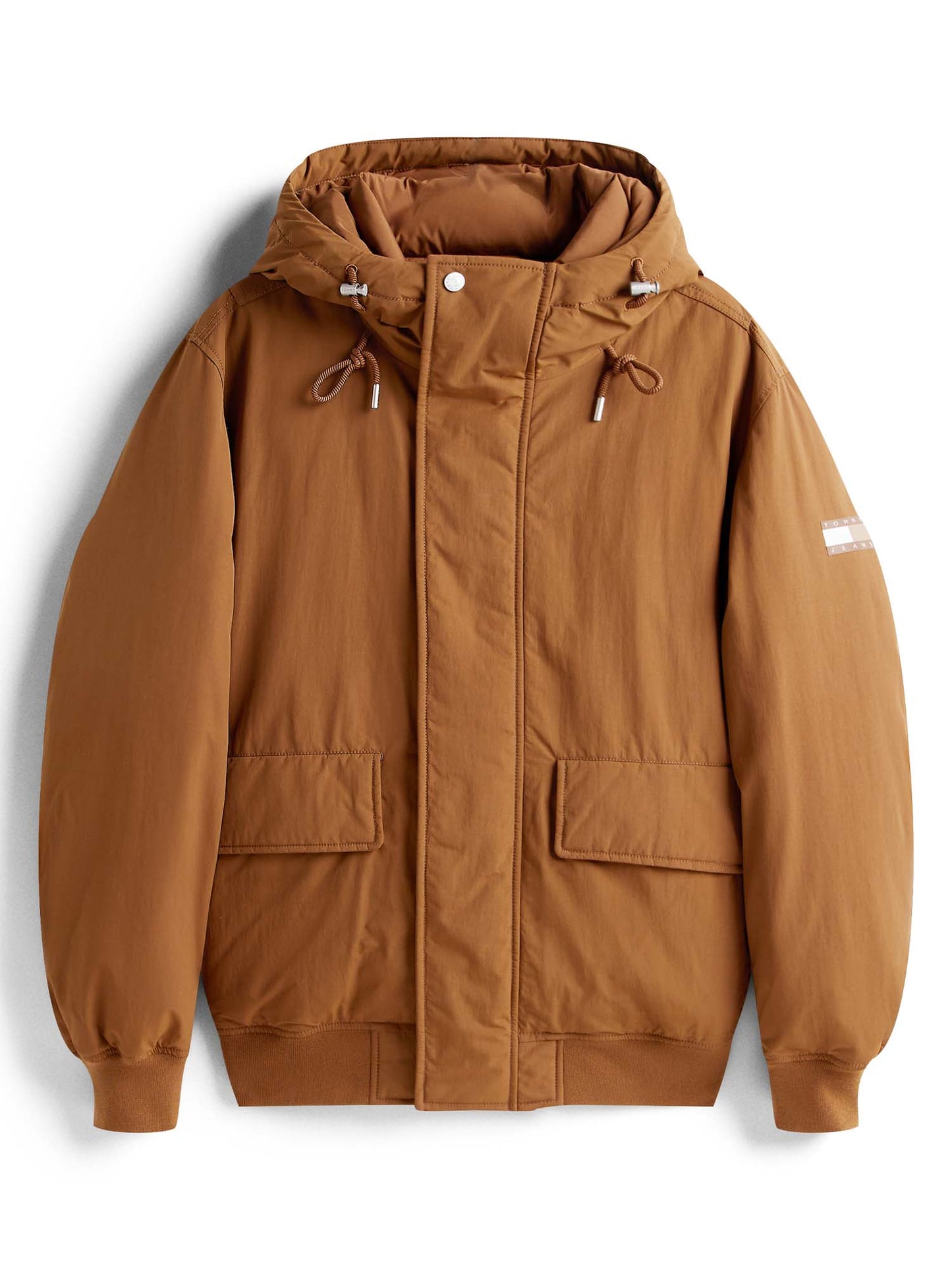 BOMBER CON CAPPUCCIO TOMMY JEANS DA UOMO BISCOTTO