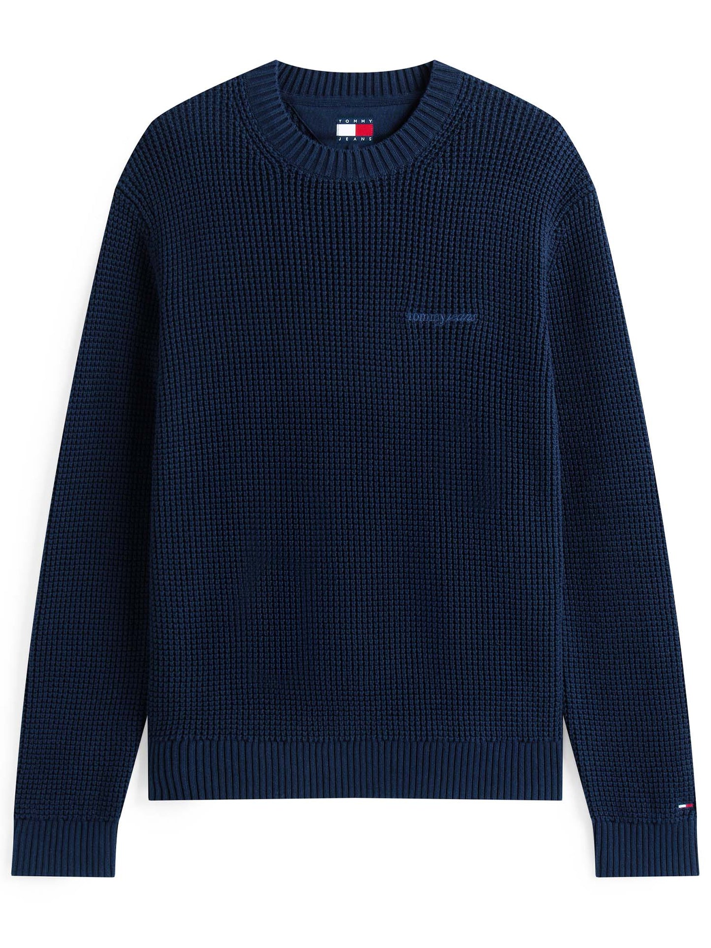 PULLOVER RICAMATO TOMMY JEANS DA UOMO BLU