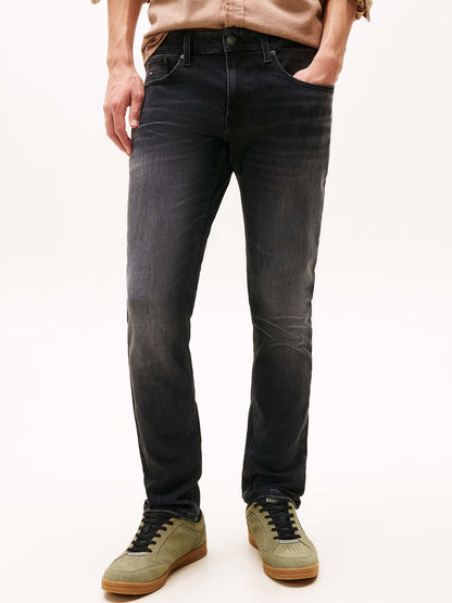 JEANS SCANTON SLIM FIT TOMMY JEANS DA UOMO DENIM NERO