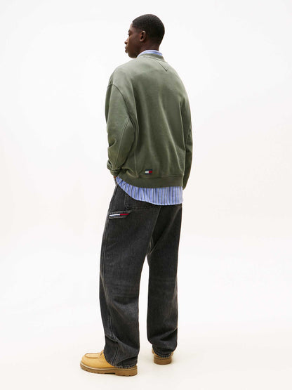 Felpa verde Tommy Jeans 90s GMD New da uomo