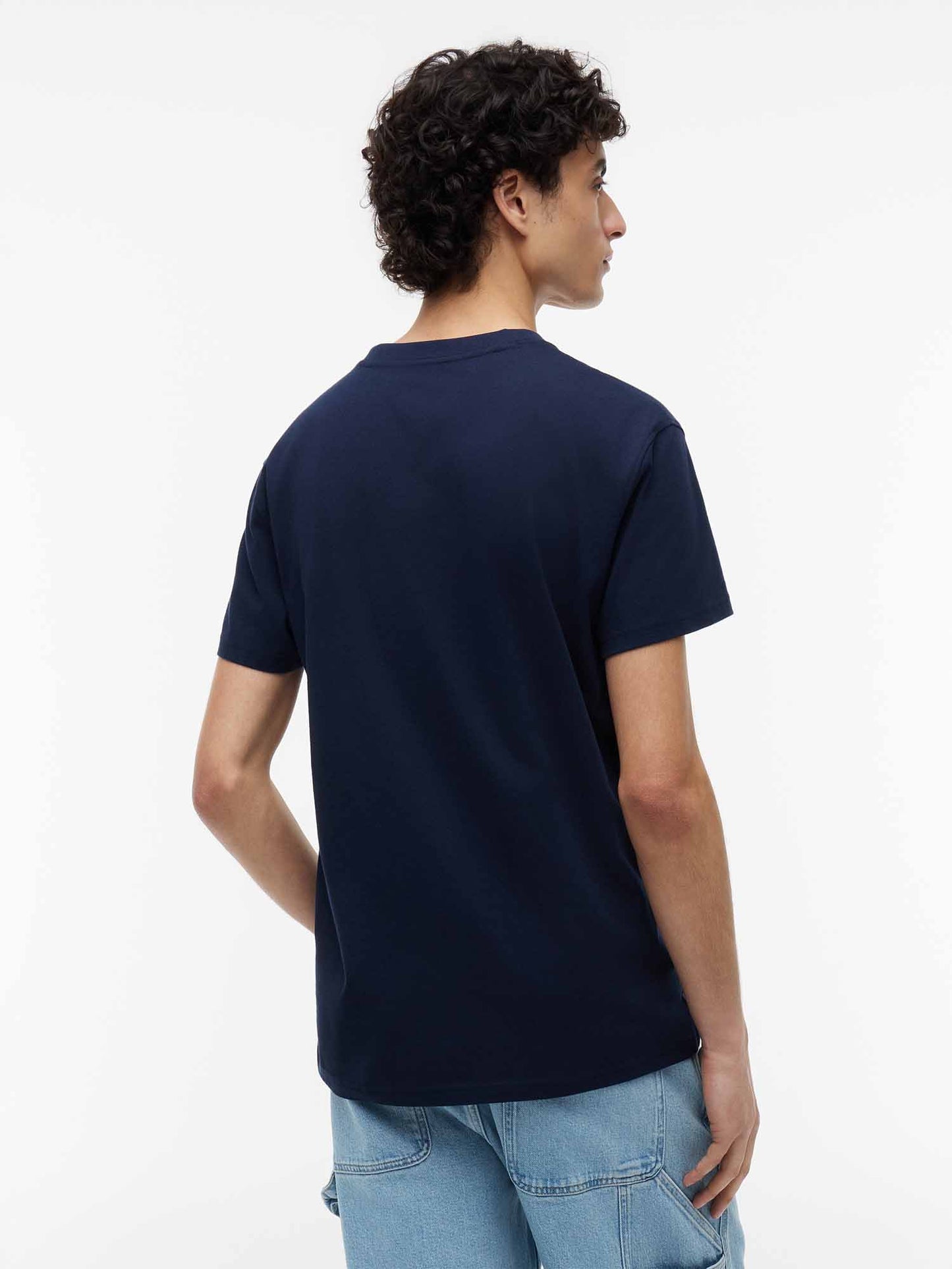 Tommy Hilfiger Tommy Jeans Sflag Te, t-shirt maniche corte da uomo blu