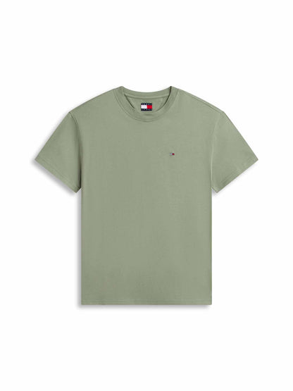 Tommy Hilfiger Tommy Jeans Sflag Te, t-shirt maniche corte da uomo verde