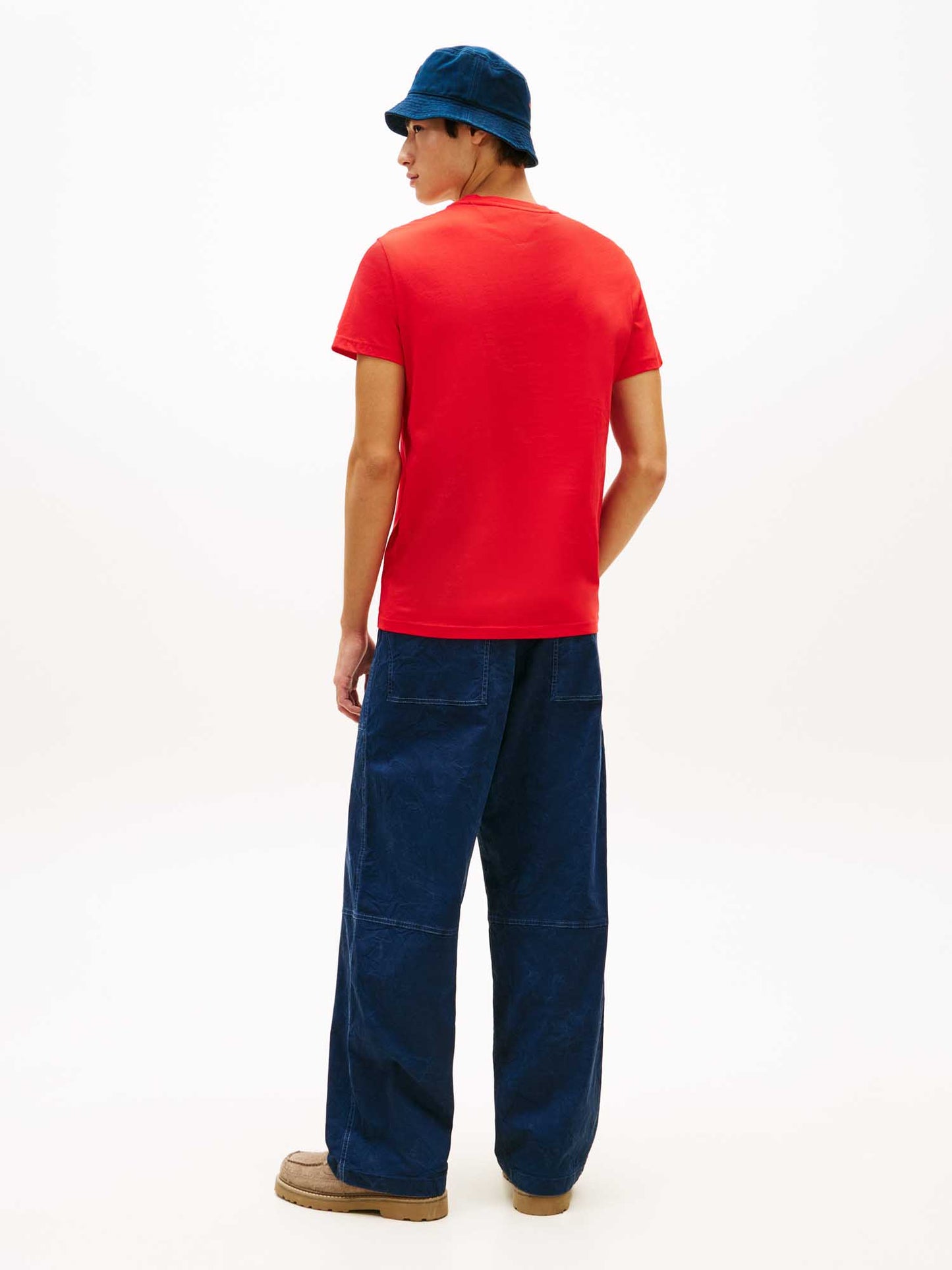 T-shirt unisex adulto Tommy Hilfiger in cotone riciclato, colore versatile