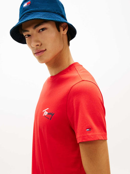 T-shirt unisex adulto Tommy Hilfiger in cotone riciclato, colore versatile